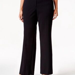 JM Collection Elegant Black Wide Leg Trousers